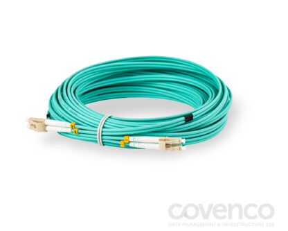 FIBRE LC-LC (15M) OM3 (AQUA) - 15m OM3 50 / 125 LC-LC Duplex Aqua - Image 2