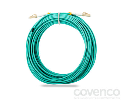 FIBRE LC-LC (15M) OM3 (AQUA) - 15m OM3 50 / 125 LC-LC Duplex Aqua - Image 3