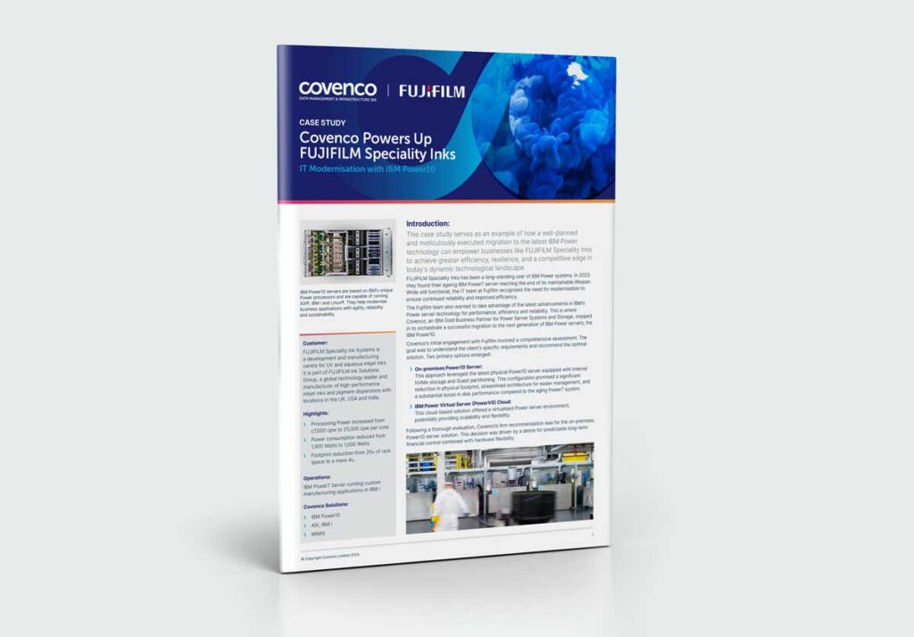IBM Power Servers for modernisation. A Case Study.