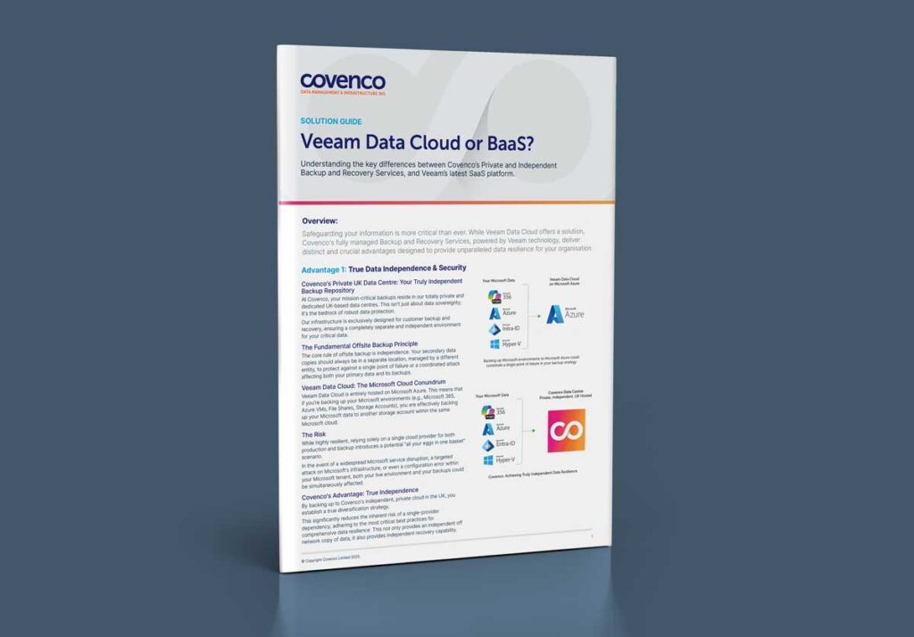 Veeam Data Cloud vs Backup as a Service in the UK